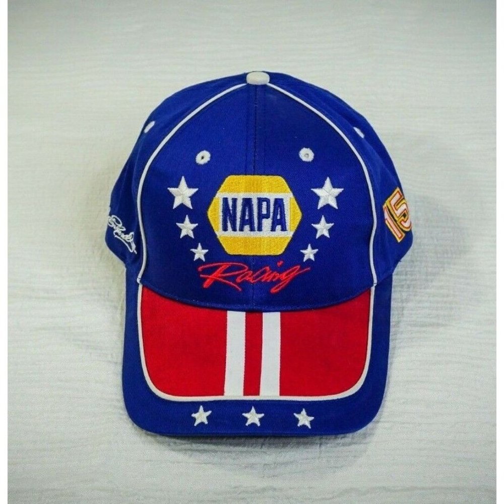 VTG NAPA racing Dale Earnhardt 15 NASCAR Red White & Blue Baseball Cap Hat  C-4